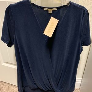 Blue Francesca’s cross top